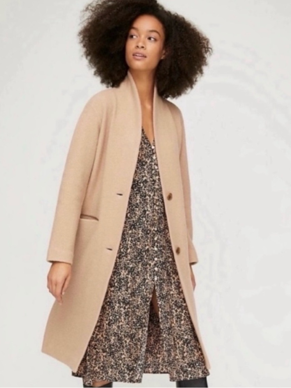 Wilfred x Aritzia ‘The Dujardin’ 100% Merino Wool Long Jacket AS IS